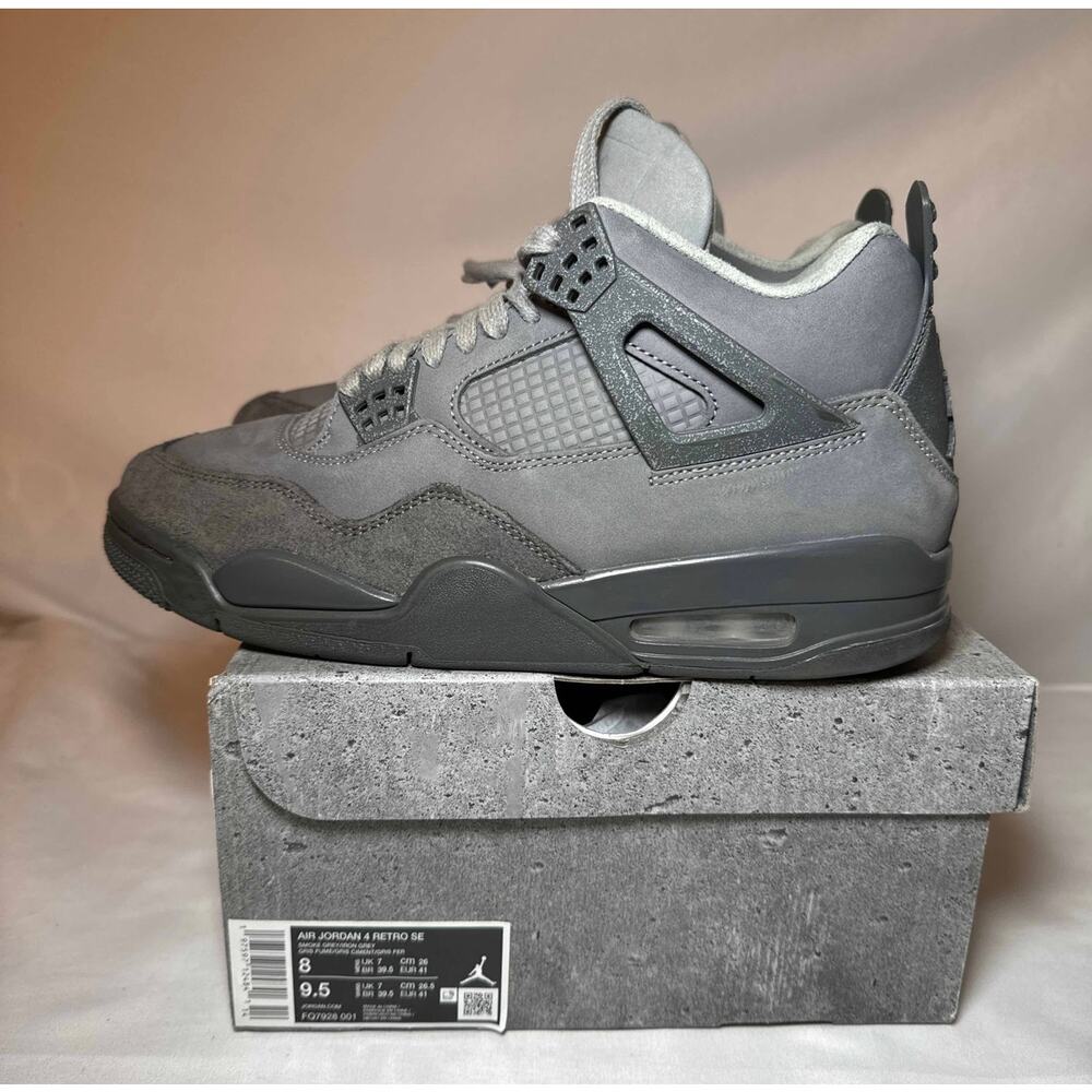 Size 8 - Nike Air Jordan 4 Retro SE Wet Cement Men's Shoes